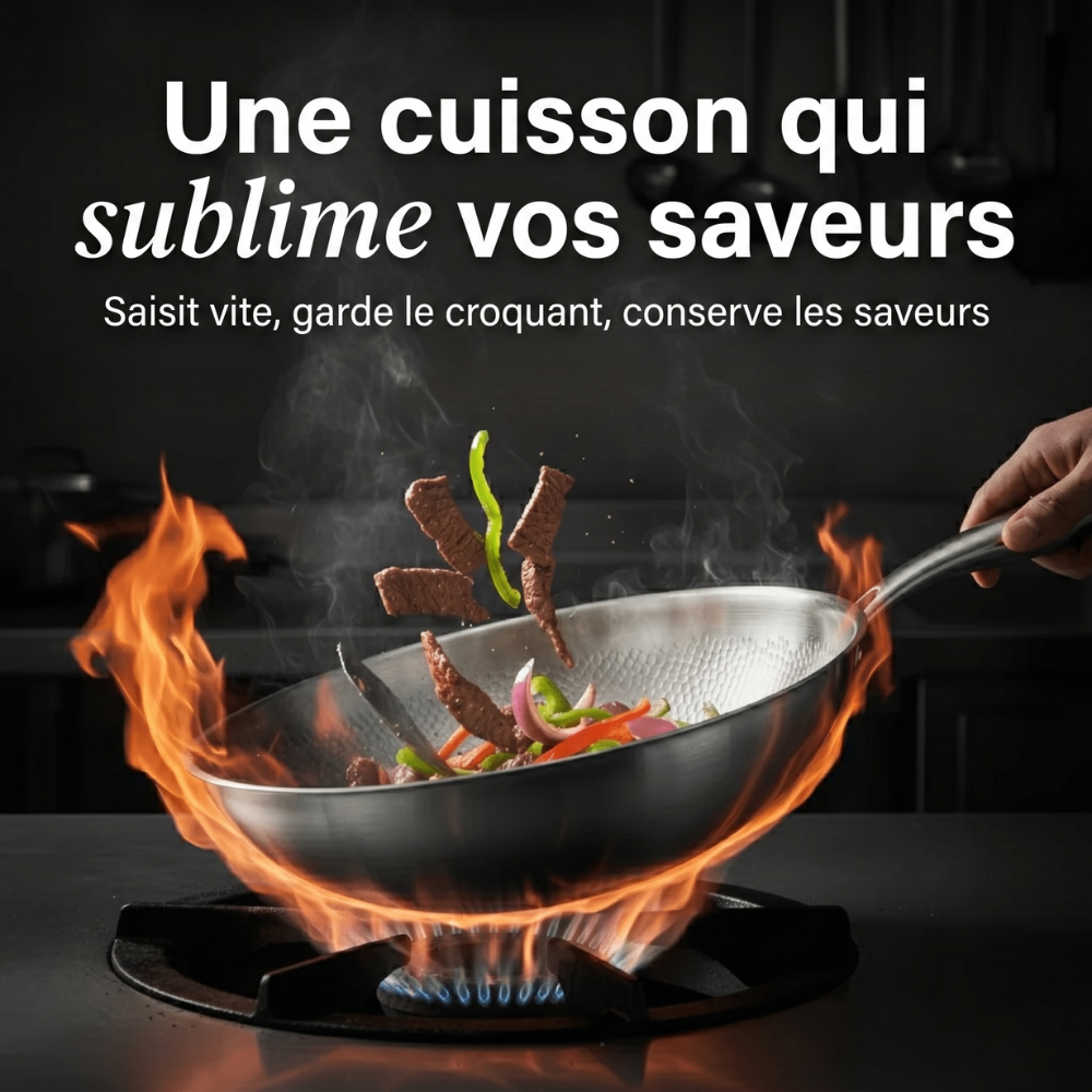 Wok 100% Titane Pur (28 cm) — Titanox