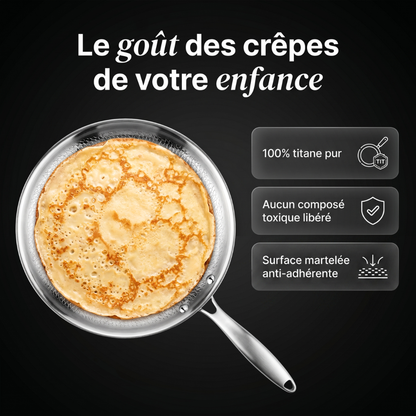 Crêpière 100% Titane Pur (28 cm) — Titanox