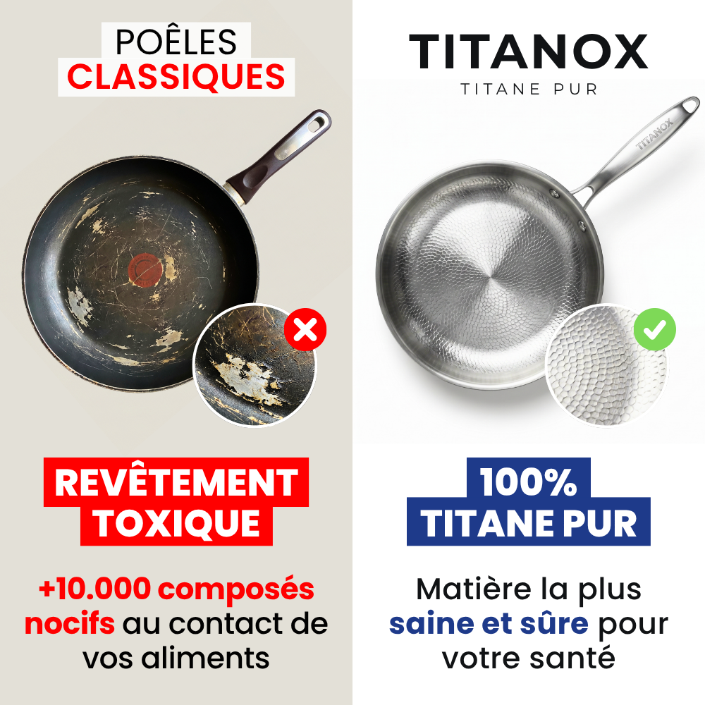 Poêle 100% Titane Pur — Titanox